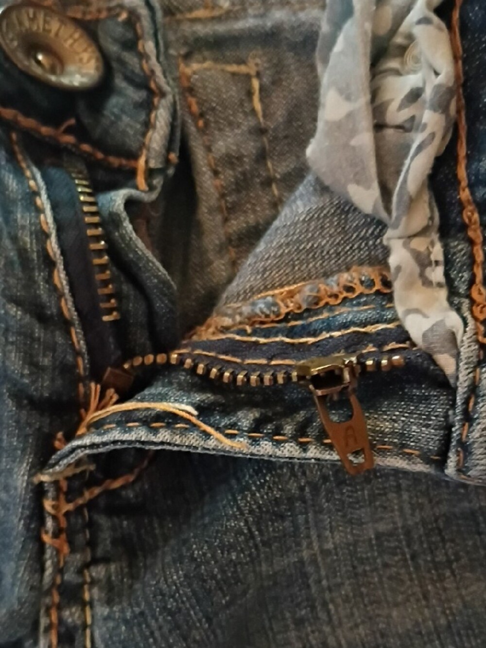 Amethyst Jeans Distressed Blue Flare Jeans - Picture 7 of 8
